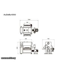 PARTE: 3AU-DEBU1000 - LIJADORA DE CEPILLOS - PARA METAL - CAPACIDAD 1000 MM ANCHO